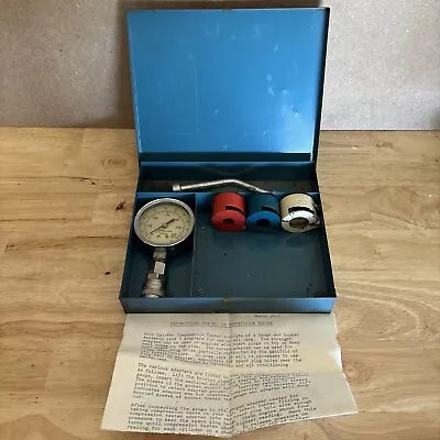 Cal-Van Compression Tester Gauge W/ Matco Spring Couplers Vintage READ! • $49.99