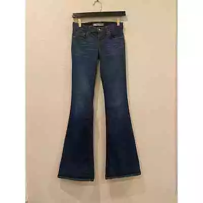 J Brand Babe Mazzaro Dark Wash Blue Flare Jeans Size 24 • $35