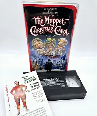 The Muppet Christmas Carol VHS Tape 1993 Clamshell With Paperwork  • $3.95