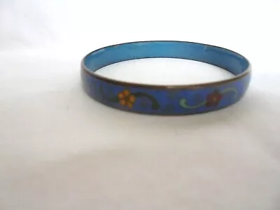 Vintage Cloisonne Flower Design Enamel Bracelet • $5