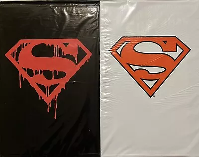 Death Of Superman (#75) + Resurrection (#500) [1993] Black & White Polly Bags • $30