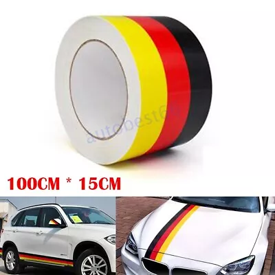 Car Styling German Germany Flap Stripe Strip Sticker Decal Front Rear Body DIY • $8.79