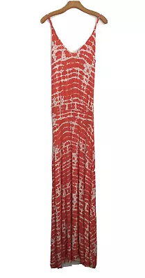 Veronica M Anthropologie Tie Dye Stretch Knit Maxi Dress Size Small • $18