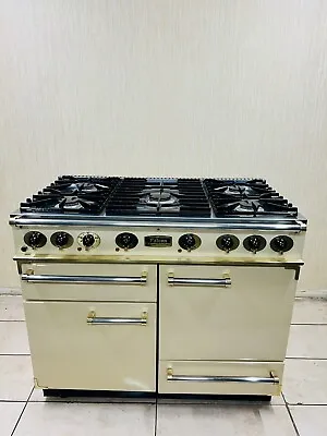 Falcon Professional Range Kitchen 110 Cream & Brass Dual Fuel Range Cooker • £1575