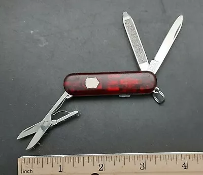 Victorinox Signature Lite Swiss Army Knife Multi Tool Red Translucent! RED LED • $14.62