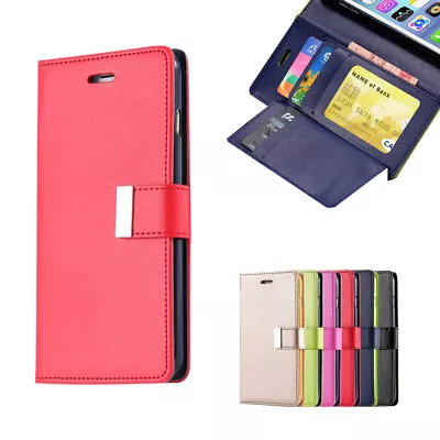 $9.99 • Buy For IPhone X XR XS MAX Leather Wallet Case Magnetic Flip Card Shockproof Cover