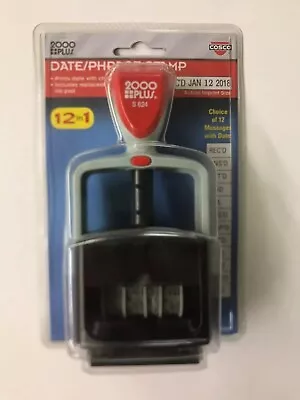 Cosco 2000PLUS Date/Phrase Stamp 12in1 Self Inking-Through 2022-Flawed • £43.79