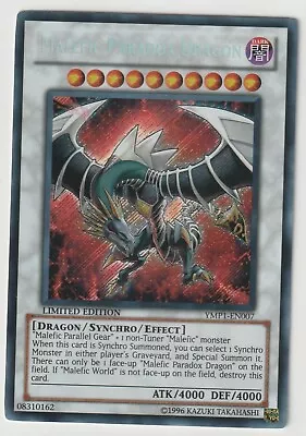 Yu Gi Oh! 3D Bonds Beyond Time Movie YMP1-EN007 - Malefic Paradox Dragon Ltd Ed • $8.99