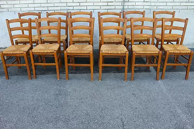  12 Maple American Country Dining Room Chairs • $1440