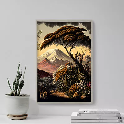 Ernst Haeckel Inspired - Mount Kilimanjaro Poster Art Print Painting Artwork • $6.85