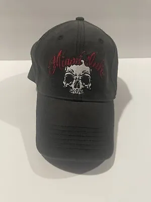 Miami Ink Hat Cap Black Skull Embroidered Adjustable Back Tattoo  • $23