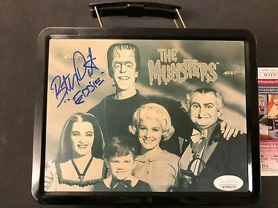 The Munsters Lunch Box Dual Signed Auto Autograph Butch  Eddie Munster  Patrick • $110