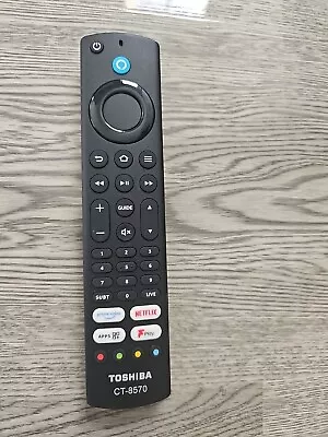 Genuine Toshiba CT-8570 Fire TV Edition Remote Control For 43UF3D53DB 65UF3D53DB • £13.50