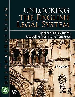 £6.91 • Buy Martin, Jacqueline : Unlocking The English Legal System (Unlo Quality Guaranteed