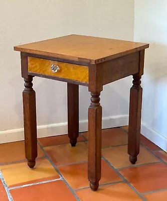 Antique Maple Side Table Federal Sheraton American Primitive • $256.32
