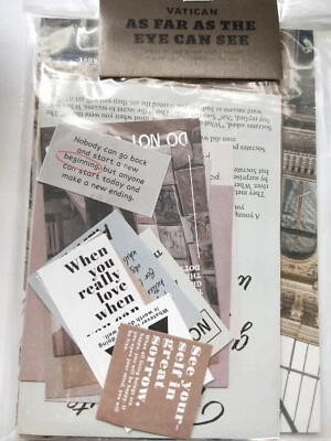 $5.60 • Buy Vatican Sticker Memo Postcards Bullet Journal Material Pack 30pc Diary Deco