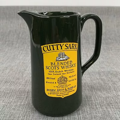 Vintage Cutty Sark Scots Whisky Scotch Pitcher Pub Jug Advertising Barware • $12.99