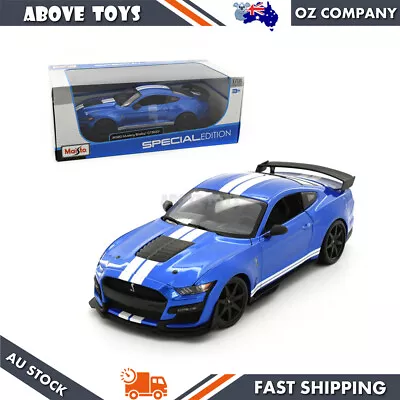 Maisto Licensed Special Edition 1:18 Scale 2020 Ford Mustang Shelby GT 500 Blue • $72.02