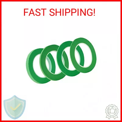 QDiShi 4 Rolls Fine Line Tape(Green) Fineline Masking Tape In 1/16 1/8 1/4 An • $8.93