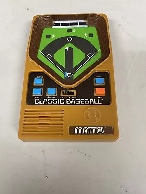 Vintage 2001 Mattel Classic Baseball Handheld Electronic Game - Tested Works • $18