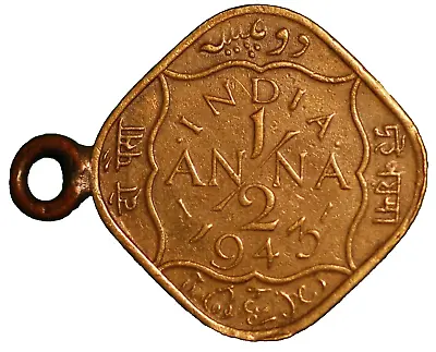 India British 1/2 Anna 1943 George VI • $7.20