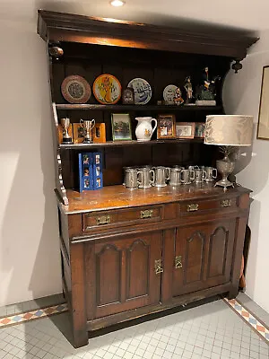 Antique Solid Oak Welsh Dresser • £300