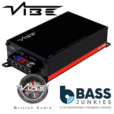 Vibe POWERBOX 400.1M - Class D Monoblock 800 Watts 1 Ohm Car Van Amp Amplifier • £89.99