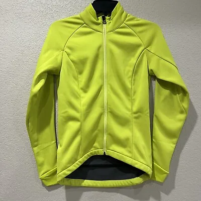Mavic Women Biking Cycling Jacket Size Medium Yellow Full Zip Made In France • $85