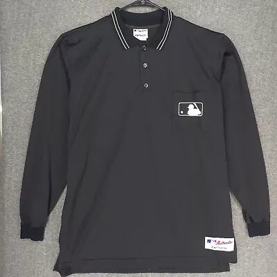 Majestic Athletic Authentic MLB Umpire Jersey Mens 3X Black L/S Made In USA • $75.88