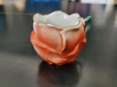 Small Antique Handpainted Majolica Rose Cup • $14
