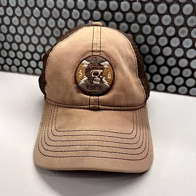 A Kurtz Hat Cap Snap Back Mesh Trucker Adjustable Unstructured Skull Logo Adult • $18.88
