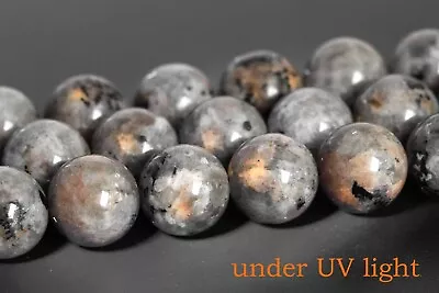 Natural Gray Fluorescent Sodalite Grade A Round Loose Beads 7/8/9/10/11/12/13MM • $6.62