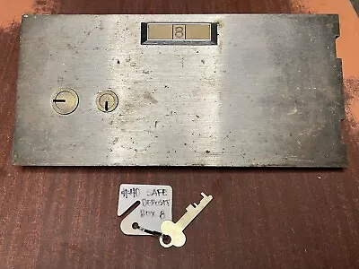 $34.99 • Buy Safe Deposit Box Door Number 8 W 1 Key Vintage Diebold 497L Yorktowne Hotel