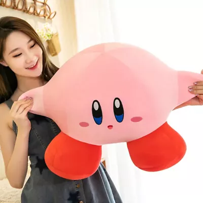Cute Anime Star Kirby Plush Toy Soft Stuffed Animal Doll Fluffy Pink Pillow Gift • $12.70