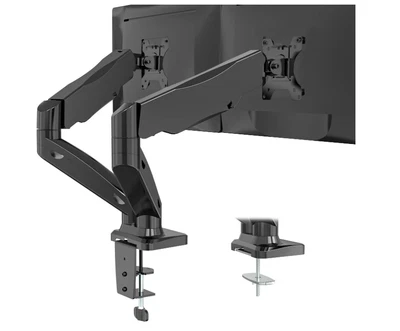 $58.99 • Buy Dual Monitor Stand Arms Mounts, For 2 Monitors, Fully Adjustable Gas Spring Desk