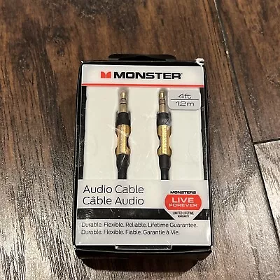 Black Gold MONSTER Audio Auxiliary Cable Cord New • $15