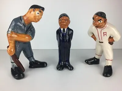 Extremely Rare Vintage MORTON POTTERY Kill The Umpire Baseball Figure Set 1940s • $1250