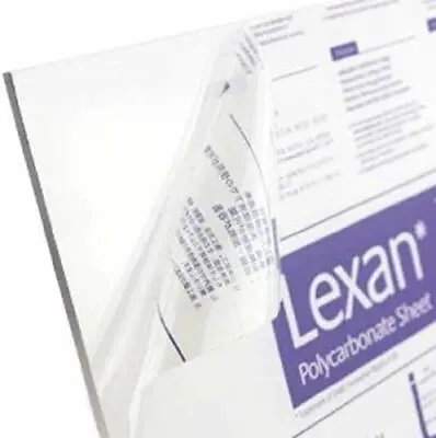 Polycarbonate Lexan Genera Sheet Clear 0.250” - 1/4  X 24  X 48  - Thermoforming • $60