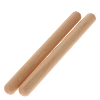 £5.38 • Buy 1 Pair WOODEN CLAVES - 20*2CM  Wood Hand Percussion Clave / Rhythm Stick 
