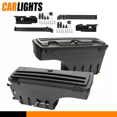 Truck Bed Storage Box ToolBox Left & Right Side Fit For Toyota Tundra 2007-20 21 • $118.24