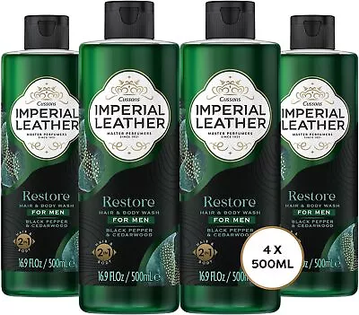 Imperial Leather Men Restore Shower Gel 2in1 Body Wash Black Pepper And... • £12.90