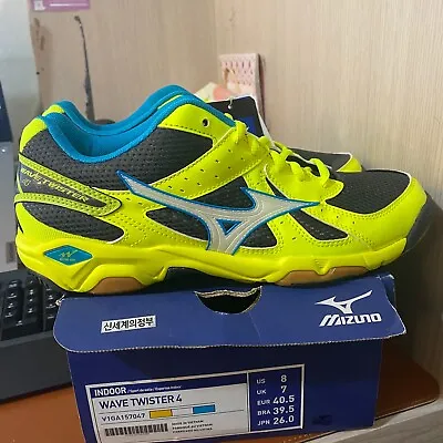 Mizuno Wave Twister 4 Unisex Badminton Shoes Sports Indoor [US 8] 260 V1GA157047 • $80.91