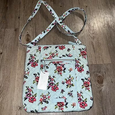 Vera Bradley Iconic Hipster Crossbody Bag Water Bouquet Floral 12x11.5 Purse NEW • $59.95