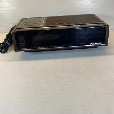 Vintage Panasonic Alarm Clock Radio RC-61300 Perfect Sure Florescent - WORKS! • $12.95