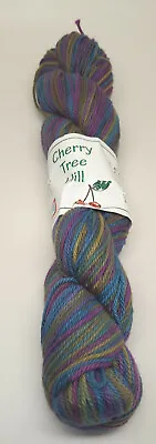 Single Skein Cherry Tree Hill Handpainted North Country Cotton DK - Misty Moor • $16