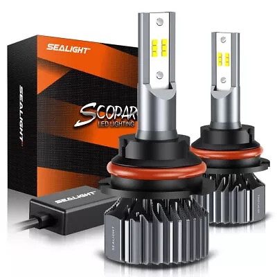 SEALIGHT 9007 Super White 18000LM Kit LED Headlight Bulbs High Low Beam Combo S1 • $45.99