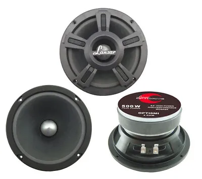 £39.90 • Buy Lanzar Opti Mid Bass Driver 6.5  4 Ohm 500w In Car Audio Subwoofer Sub Woofer