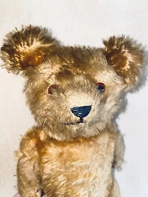 Antique Teddy Bear Mohair Vintage Made In Germany Plush Doll Old German Kids Toy • $125