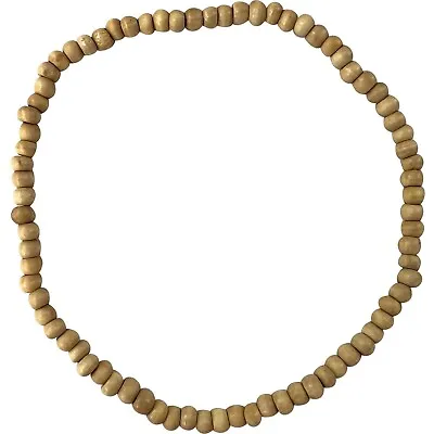 Handmade Wooden Bead Necklace Chain Mens Womens Girls Boys Wood Beaded Jewellery • £4.99