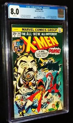 $1125.99 • Buy CGC X-MEN #94 1975 Marvel Comics CGC 8.0 Very Fine + White Pages KEY ISSUE